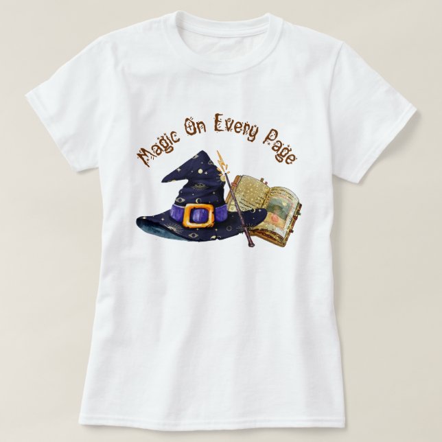 Magic Is On Every Page T-Shirt (Design Front)