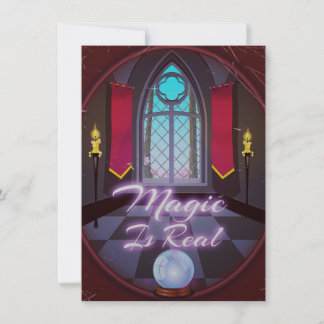 Magic Is Real inspirational quote cartoon Invitation