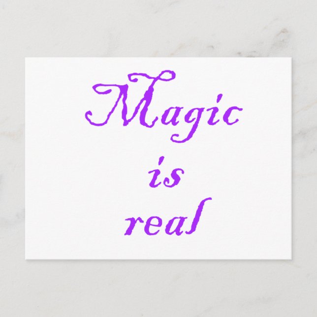 Magic is Real-postcard Postcard (Front)