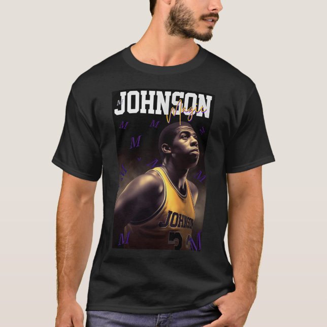 Magic Johnson Basketball Legends T-Shirt (Front)