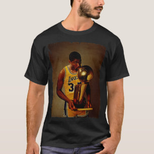 Magic Johnson Vintage Design Of Basketball T-Shirt