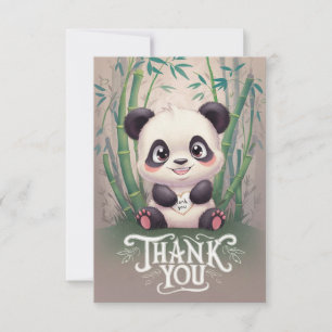 Magic Kids Panda Thank You Card