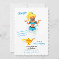 Magic Lamp Genie Invitation