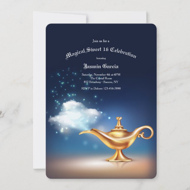 Magic Lamp Invitation (Front)