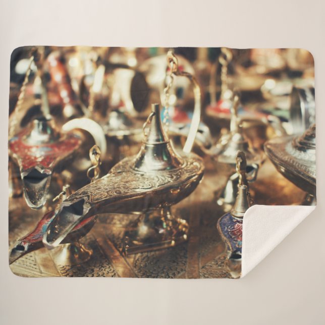 MAGIC LAMPS SHERPA BLANKET (Front (Horizontal))