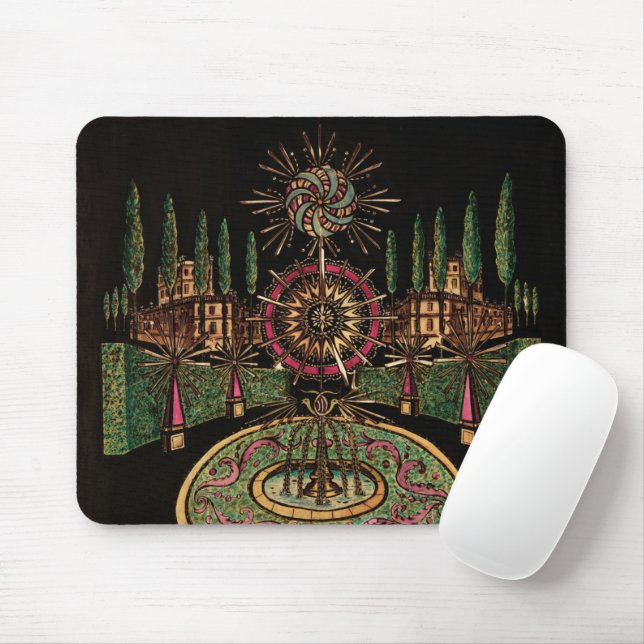 Magic Lantern Fireworks Mouse Mat (With Mouse)