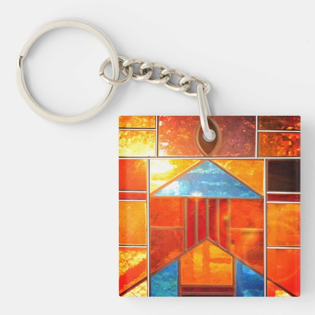 Magic light pouring from the windows of the Church Key Ring (Front)