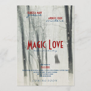 Magic Love - Wedding Movie Poster Style Invitation