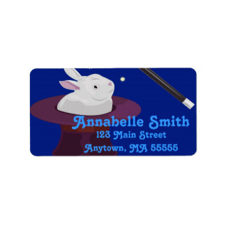 Magic Magician Birthday Party Address Labels