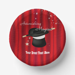 Magic Magician Event Custom Paper Plate