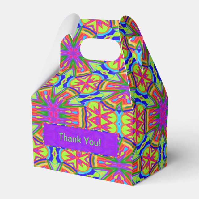 Magic Marker Kaleidoscope Favour Box (Back Side)