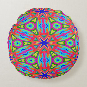 Magic Marker Stars Round Cushion