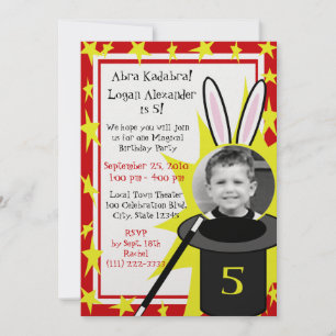 Magic Me Birthday Invitation