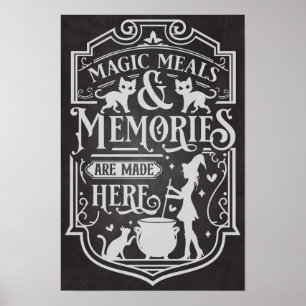 Magic Meals And Memories Halloween Poster