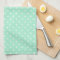 Magic Mint and White Polka Dot Pattern