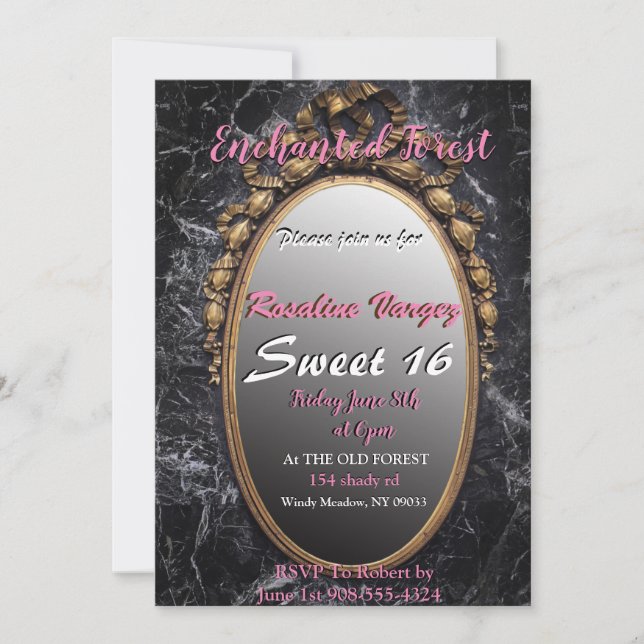 Magic Mirror Invitations (Front)