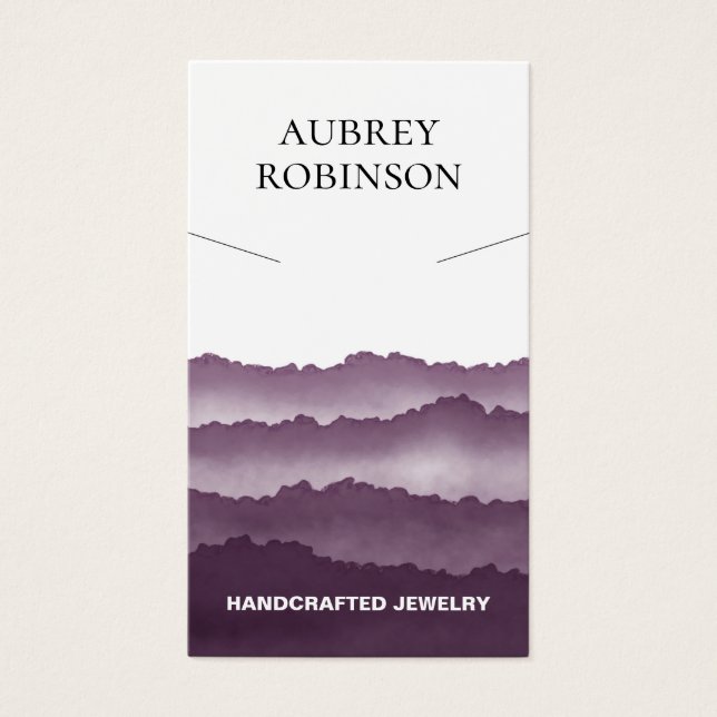 Magic Misty Mountains Purple Necklace Display Card (Front)