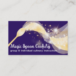 magic mixing spoon cooking baking business card... card