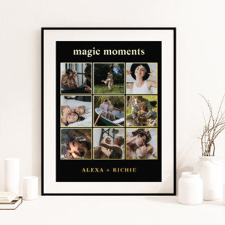 Magic Moments Custom Photo Collage Foil Print