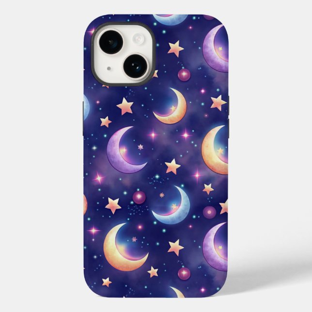 Magic Moon and Stars Case-Mate iPhone Case (Back)