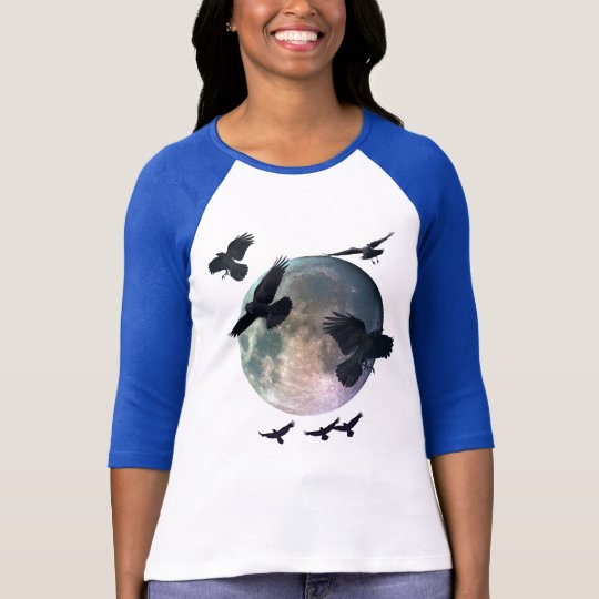 Magic Moon & Flying Ravens Wildlife Shirt
