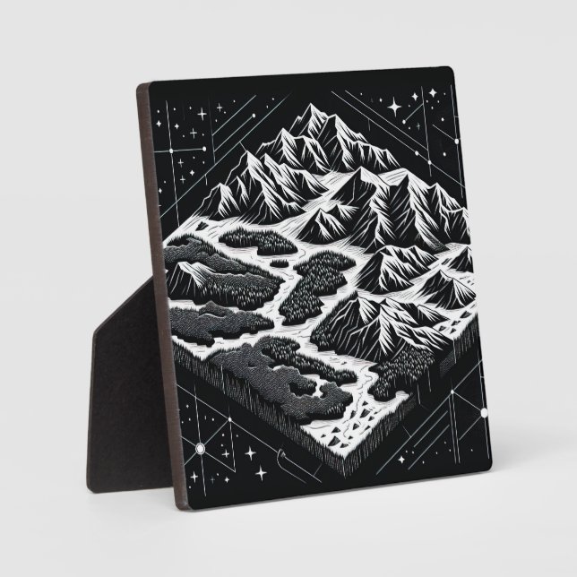 Magic Mountain Map Plaque (Front)