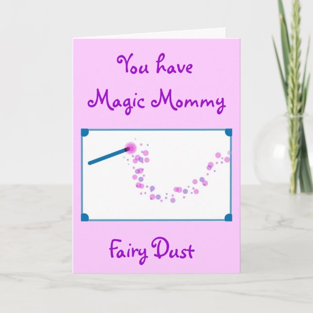 Magic Mummy Fairy Dust Card (Front)