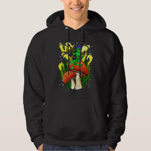 Magic Mushroom Alien - Alien Acid Trip Ufo Hoodie