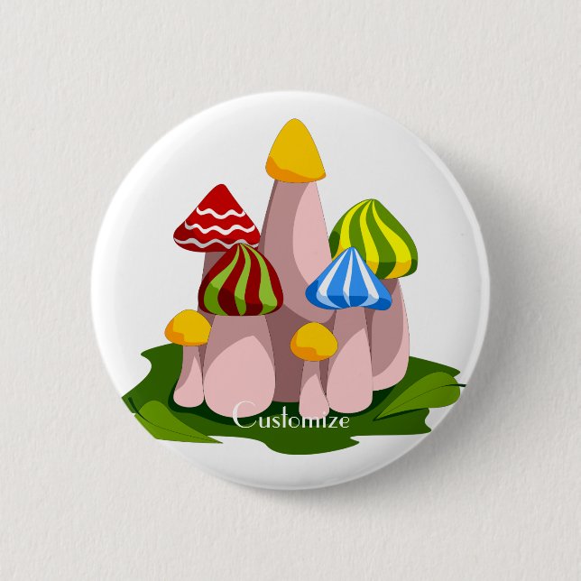 Magic Mushroom Cathedral Thunder_Cove 6 Cm Round Badge (Front)