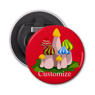 Magic Mushroom Cathedral Thunder_Cove  Bottle Opener