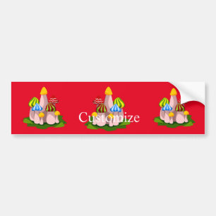 Magic Mushroom Cathedral Thunder_Cove Bumper Sticker