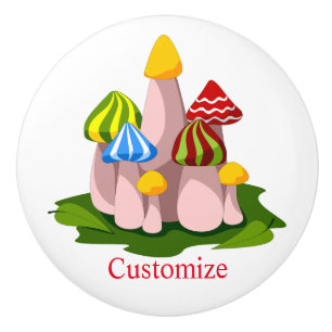 Magic Mushroom Cathedral Thunder_Cove Ceramic Knob