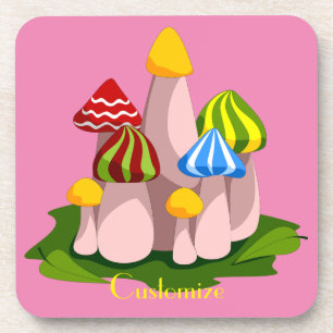 Magic Mushroom Cathedral Thunder_Cove Coaster