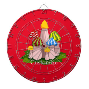 Magic Mushroom Cathedral Thunder_Cove Dartboard