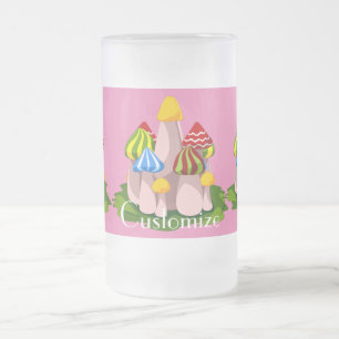 Magic Mushroom Cathedral Thunder_Cove Frosted Glass Beer Mug