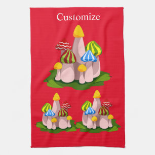 Magic Mushroom Cathedral Thunder_Cove Tea Towel