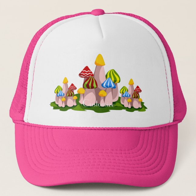Magic Mushroom Cathedral Thunder_Cove  Trucker Hat (Front)