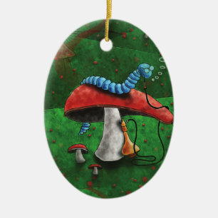 Magic Mushroom Ceramic Tree Decoration