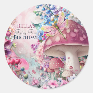 Magic Mushroom Fairy Forest Sticker