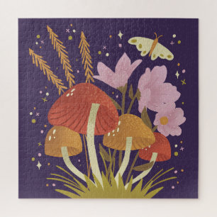 Magic mushroom forest jigsaw puzzle