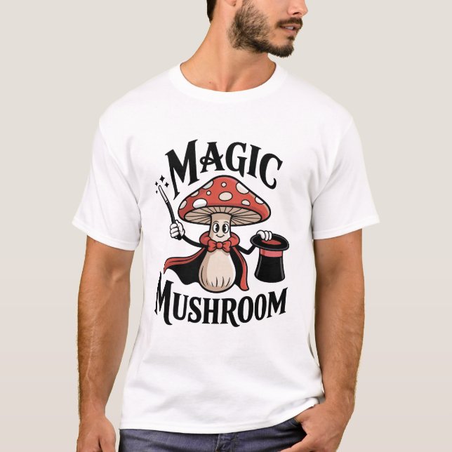 Magic Mushroom Magician T-Shirt (Front)