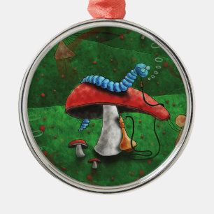 Magic Mushroom Metal Tree Decoration