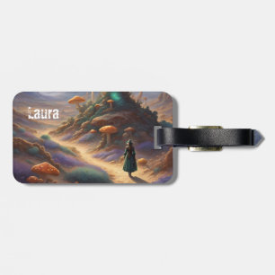 Magic Mushroom Planet  Luggage Tag