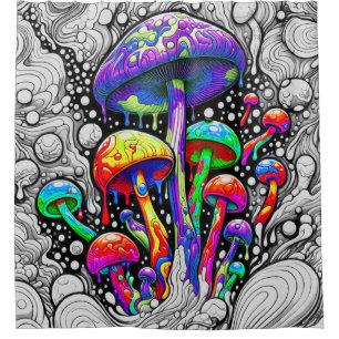 Magic Mushroom Shower Curtain