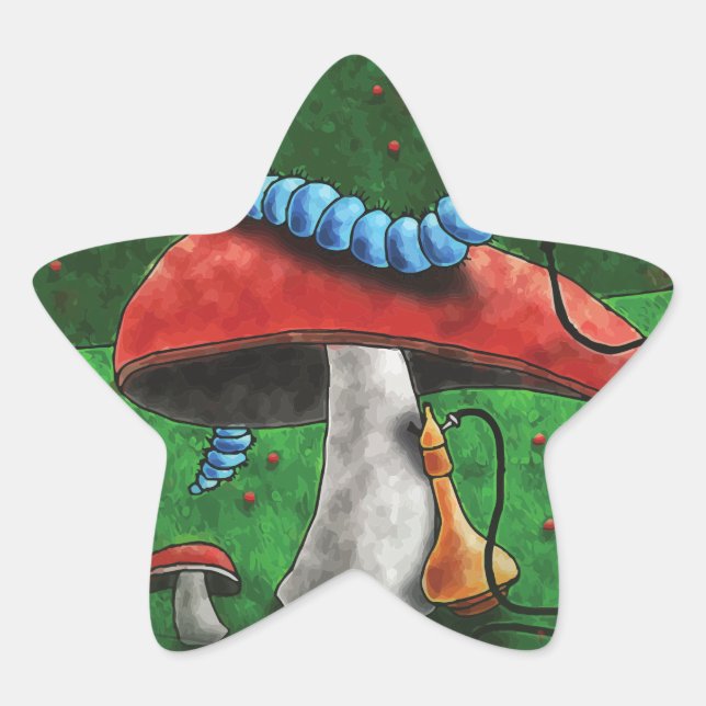 Magic Mushroom Star Sticker (Front)