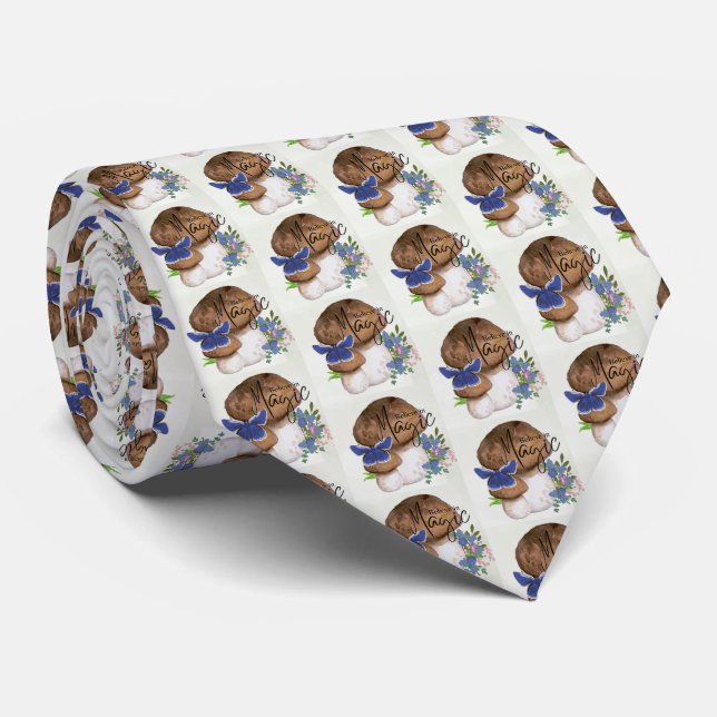 MAGIC MUSHROOM TIE (Rolled)