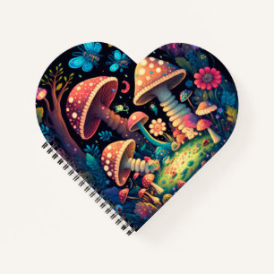 Magic mushrooms butterflies      notebook