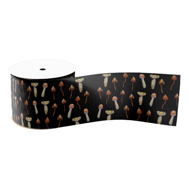 Magic Mushrooms Grosgrain Ribbon (Spool)