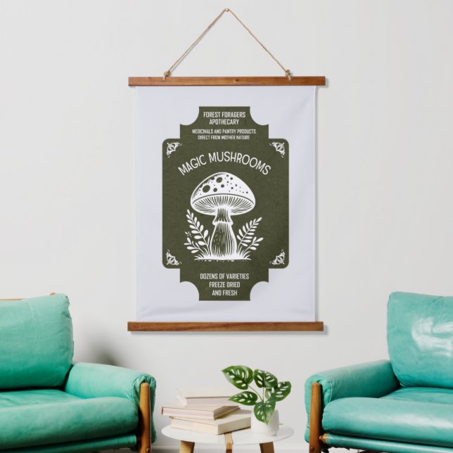 MAGIC MUSHROOMS HANGING TAPESTRY (Living Room)
