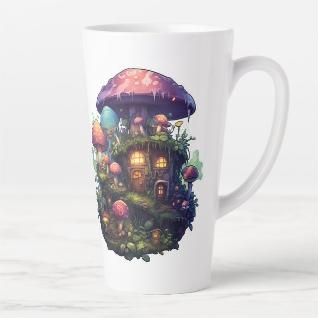 Magic mushrooms house latte mug (Right)
